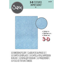 Sizzix - Textured Impressions Embossing Folders - Free Spirit Florals Set