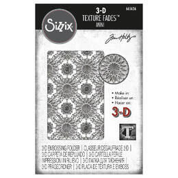 3-D Texture Fades Embossing Folder - Mini Kaleidoscope by Tim Holtz 665636