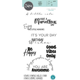 Sizzix Clear Stamps 6PK - Everyday Wishes 665716