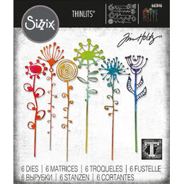 Sizzix Thinlits Die Set 6Pk - Artsy Stems by Tim Holtz 665846