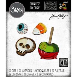 Sizzix Thinlits Die Set 29PK - Trick or Treat, Colorize by Tim Holtz 666002