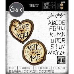 Sizzix Tim Holtz WOOD SLICE thinlits Die 666291