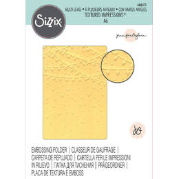 Sizzix Multi-Level Textured Impressions Embossing Folder - Stars and Lights by Jennifer Ogborn 666471