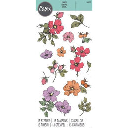 Sizzix Clear Stamps 13PK - Wildflower Botanicals 666870