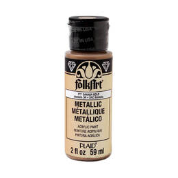 Plaid FolkArt Metallic 2oz/ 59ml - Sahara Gold
