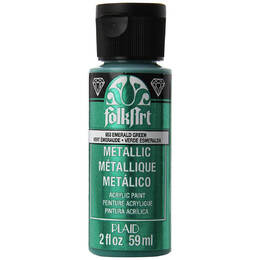 Plaid FolkArt Metallic 2oz/ 59ml - Emerald Green