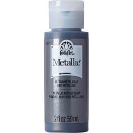 Plaid FolkArt Metallic 2oz - Gunmetal Gray 900026-667