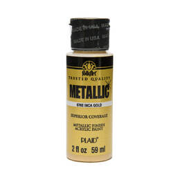 Plaid FolkArt Metallic 2oz/ 59ml - Inca Gold