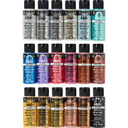 Plaid FolkArt Metallic Acrylic Paint 2oz/ 59ml (Choose Colour)