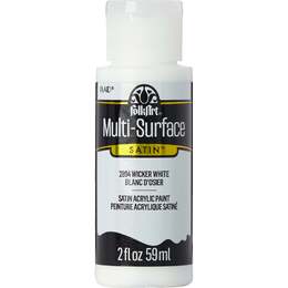 Plaid FolkArt Multi-Surface Satin Acrylic Paint 2oz - Wicker White