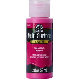 Plaid FolkArt Multi-Surface Satin Acrylic Paint 2oz - Magenta