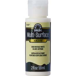 Plaid FolkArt Multi-Surface Satin Acrylic Paint 2oz - Vintage White
