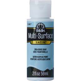 Plaid FolkArt Multi-Surface Satin Acrylic Paint 2oz - Dove Gray