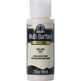 Plaid FolkArt Multi-Surface Satin Acrylic Paint 2oz - Linen