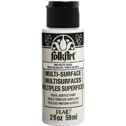 Plaid FolkArt Multi-Surface 2oz - Pearl White