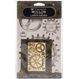 PRIMA Finnabair DECOR MOULDS 5"x8" - Large Gears