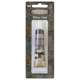 Finnabair Art Alchemy Metallique Wax 0.68 oz - White Gold