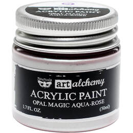 Finnabair Art Alchemy Opal Magic Acrylic Paint 1.7 Fl Oz - Opal Magic Aqua/Rose