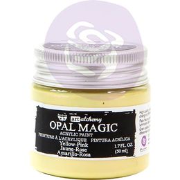 Finnabair Art Alchemy Opal Magic Acrylic Paint 1.7 Fl Oz - Yellow/Pink