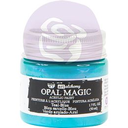 Finnabair Art Alchemy Opal Magic Acrylic Paint 1.7 Fl Oz - Teal/Blue