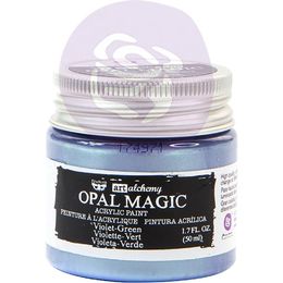 Finnabair Art Alchemy Opal Magic Acrylic Paint 1.7 Fl Oz - Violet/Green