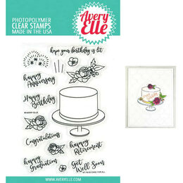 Avery Elle Clear Stamp - Cake For All AE1902