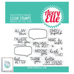 Avery Elle Clear Stamp - Speech Bubbles AE2004