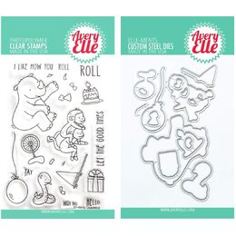Avery Elle Clear Stamp - Unicycle AE2015