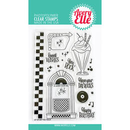 Avery Elle Clear Stamp - You Rock AE2124