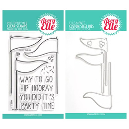 Avery Elle Clear Dies & Stamps Set - You Did It AE2144