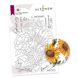 Altenew Clear Stamp & Paint: One Happy Bouquet ALT10801