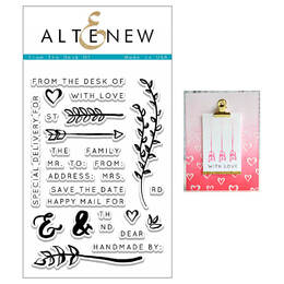 Altenew Clear Stamps - From The Desk Of ALT1100 (Discontinued)