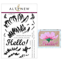 Altenew Clear Photopolymer Stamps - Cross Stitch Flower ALT2084