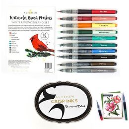 Altenew Winter Watercolour Brush Marker Winter Wonderland Basics Bundle