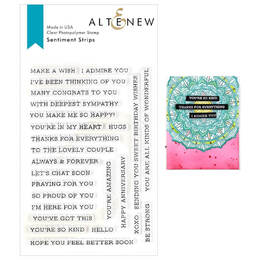 Altenew Clear Stamps - Sentiment Strips ALT3334