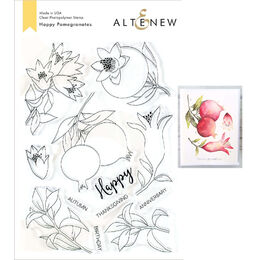 Altenew Clear Stamps - Happy Pomegranates ALT3486