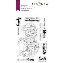 Altenew Clear Stamps - Paint-A-Flower: Hydrangea Outline ALT4059