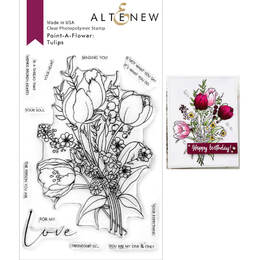 Altenew Clear Stamps - Paint-A-Flower: Tulips Outline ALT4665