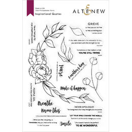 Altenew Clear Photopolymer Stamps -  Inspirational Quotes ALT4673