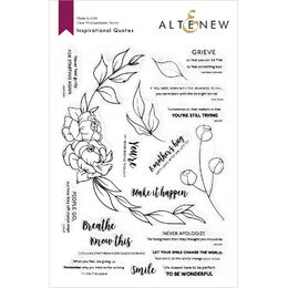 Altenew Clear Photopolymer Stamps -  Inspirational Quotes ALT4673