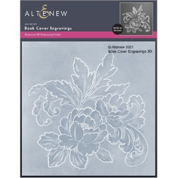 Altenew 3D Embossing Folder - Book Cover Engravings ALT4921