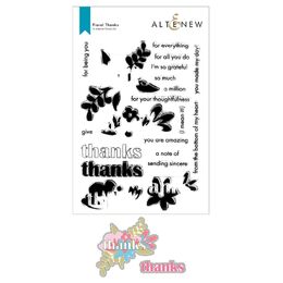 Altenew Clear Stamps and Dies Set -  Floral Thanks