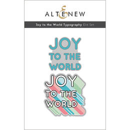 Altenew Dies Set - Joy to the World Typography ALT6434