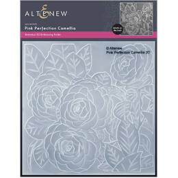 Altenew 3D Embossing Folder - Pink Perfection Camellia ALT6457