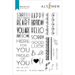 Altenew Clear Stamps - Note For You ALT6615