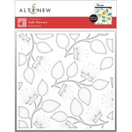 Altenew Stencil - Folk Flowers (3 in 1) ALT6756