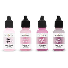 Altenew Fresh Dye Ink Re-inker - Rose Petal (Rose Quartz, Puffy Heart, Purple Wine, Cosmic Berry)