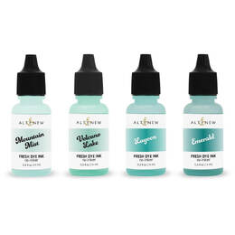Altenew Fresh Dye Ink Re-inker - Sea Shore (Mountain Mist, Volcano Lake, Lagoon, Emerald)