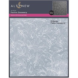 Altenew 3D Embossing Folder - Festive Greenery ALT8202