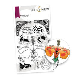 Altenew Clear Stamps - Hibiscus Motif ALT8215